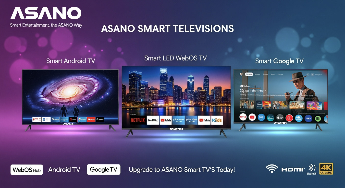 ASANO smart televisions from the ZXZ brand portfolio